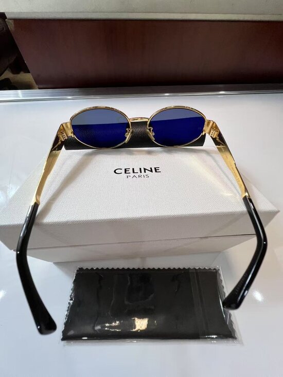 CELINE TRIOMPHE Sunglasses CL40235U 30N Gold Grey main image 6